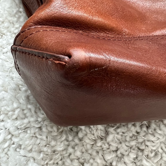 Vintage Tory Burch Brown Leather Tote Bag - Picture 13 of 14